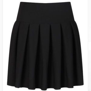 Boohoo Black Plus Pleated Tennis Skirt, Black, Size 14 NWOT